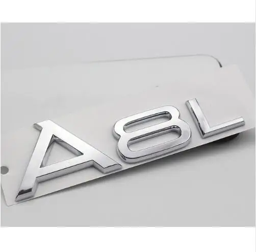A3 A4L A5 A6L A7 A8 Q3 Q5 Q7 1,8 т 2,0 2,4 3,0 Т 3,2 3,6 4,2 для Audi все багажника выгрузки Ёмкость Эмблема для автостайлинга Стикеры - Название цвета: A8L