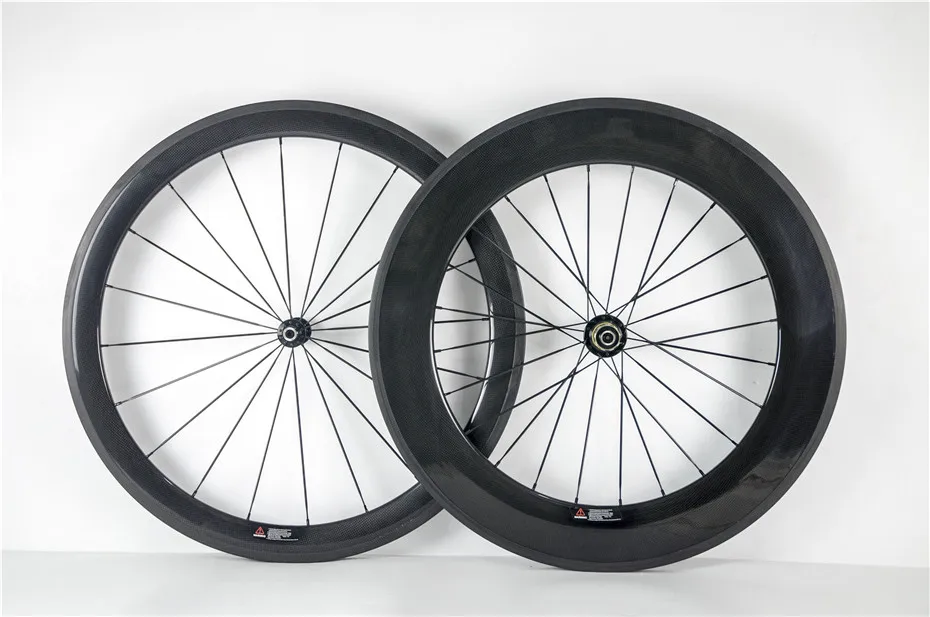 

2018 Deacasen hot sale 700C Toray T700 full carbon wheels 88mm wheelset straight pull Powerway carbon hubs full carbon road bike