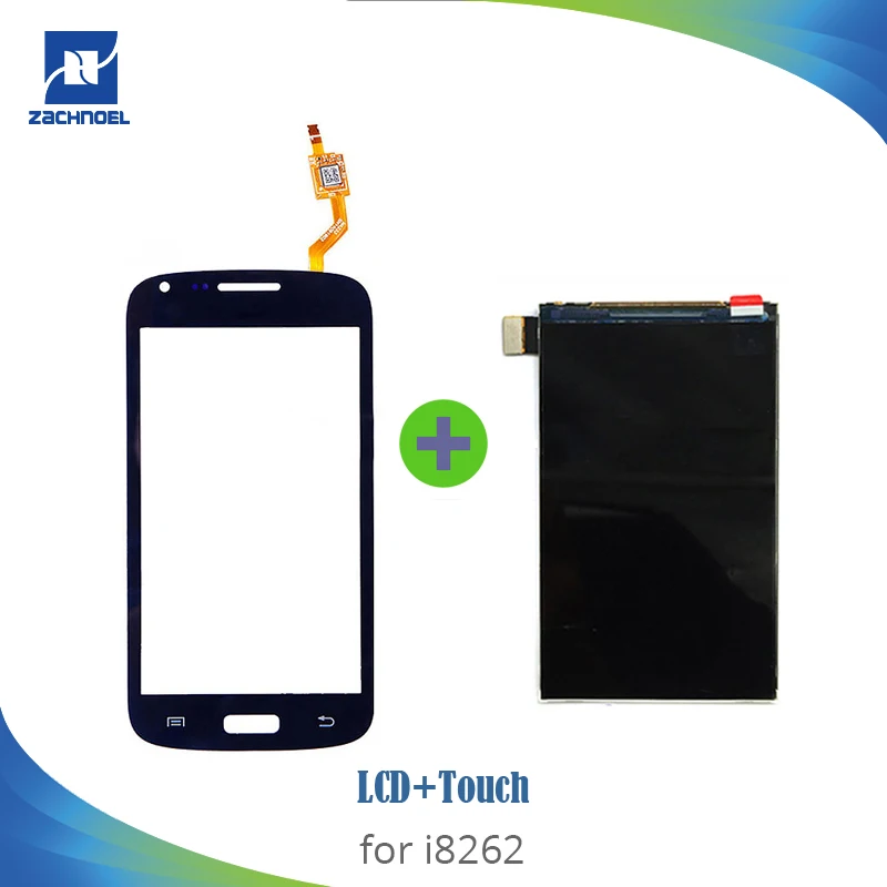 

4.3'' LCD Screen for Samsung Galaxy Core i8260 i8262 Duos GT 8262 8260 LCD Display with Touch Screen Panel White Black Assembly