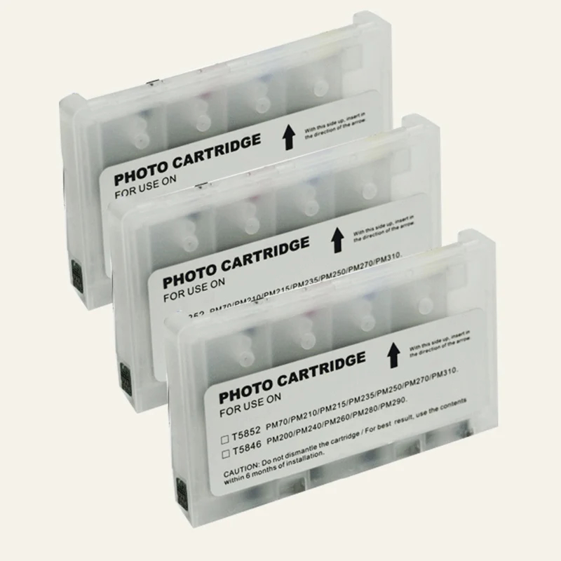 5 шт./лот T5852 многоразового картридж для Epson PictureMate 210 250 270 235 215 с ARC чип|ink cartridge|ink