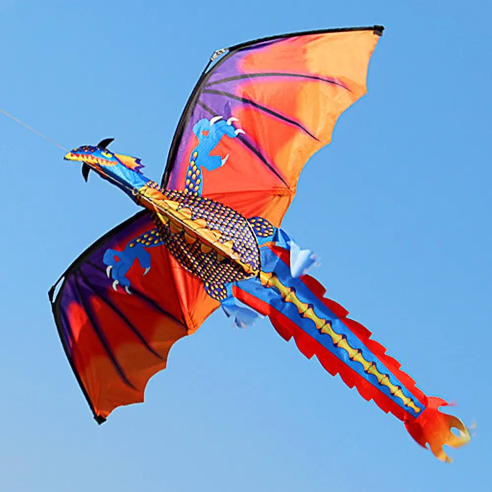 Дракон воздушный змей с одним леером воздушный змей с хвостом 100 м Летающая линия для детей взрослых Спорт на открытом воздухе пляж Луг парк семья веселье