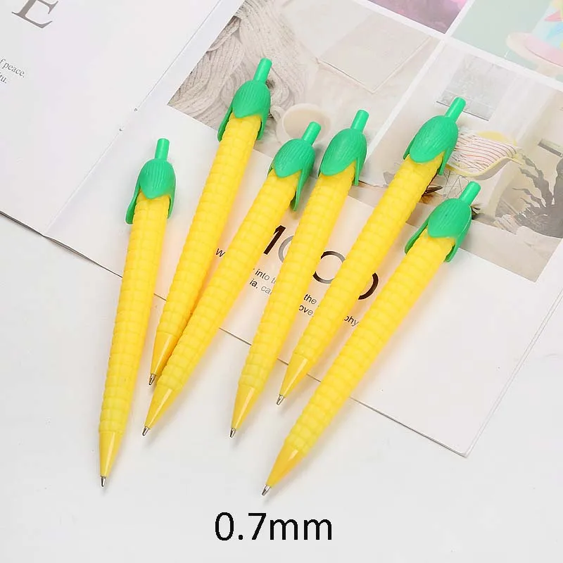 36 шт./лот 0,5/0,7 мм кактус "Кукуруза" Механический карандаш милый морковь автоматическая ручка для рисования школы письменные принадлежности канцелярские принадлежности подарок - Цвет: corn 0.7mm