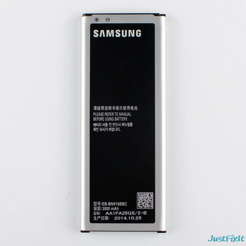 100 Original Phone Battery For Samsung GALAXY NOTE 4 n9100 N9108v