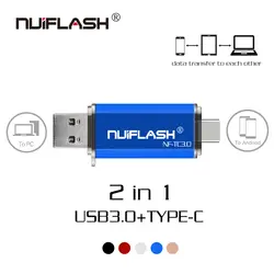 USB 128 type-C OTG Usb флеш-накопитель type C 3,0 ГБ 64 ГБ 32 ГБ 16 ГБ USB флешка 3,0 высокая скорость флешки для устройства type-C