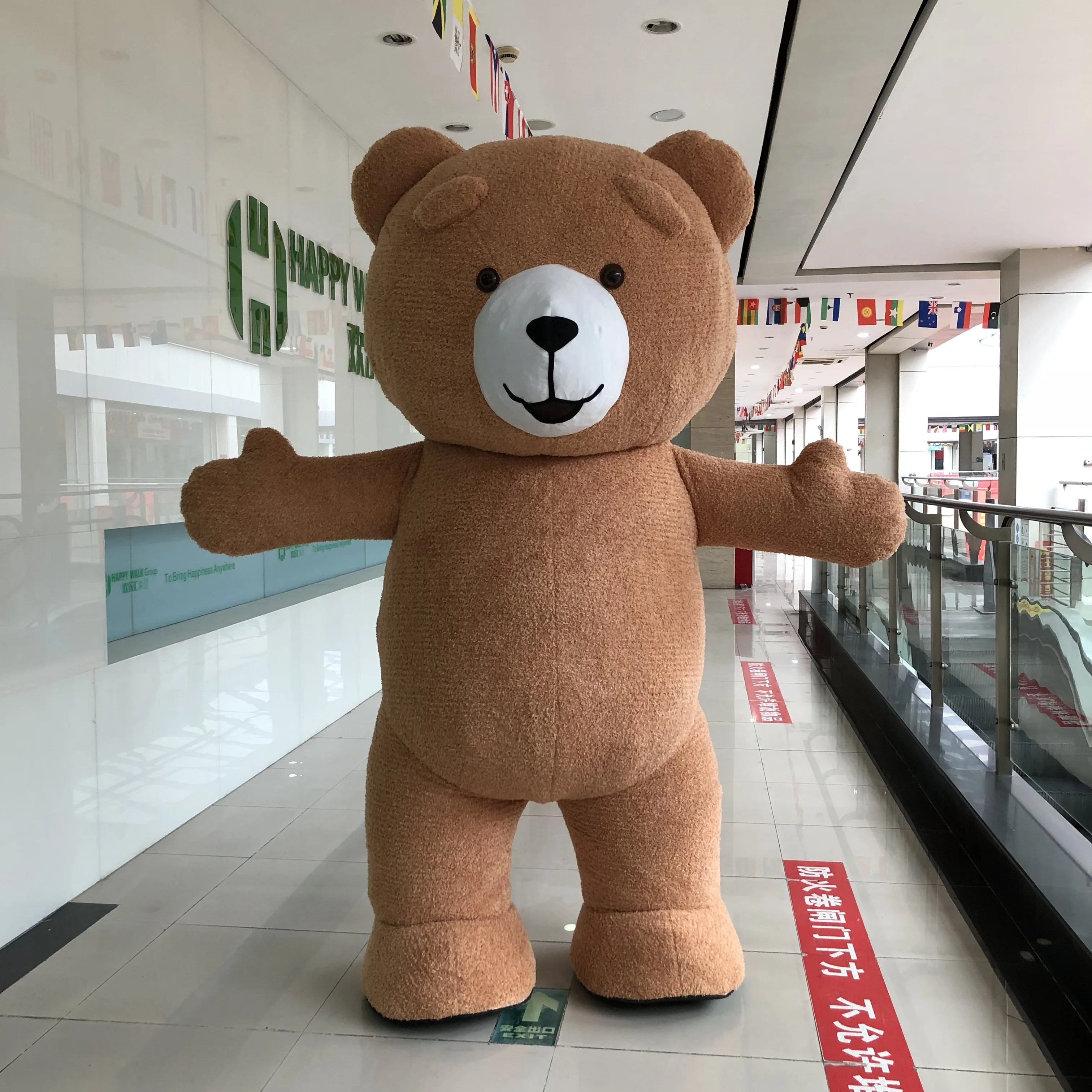 Новый стиль 3 м Надувной Костюм надувной Teddy Bear для рекламы по индивидуальному