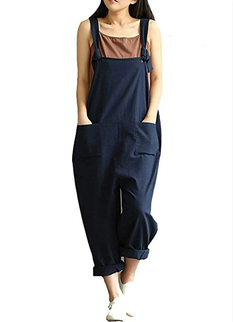 

Pregnant Women's Casual Jumpsuits Overalls Baggy Bib Pants Plus Size Wide Leg Rompers