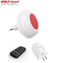 Wolf Guard DIY Simple Wireless Home Alarm Security System Indoor Sound Flash Siren Water Leaking Detector