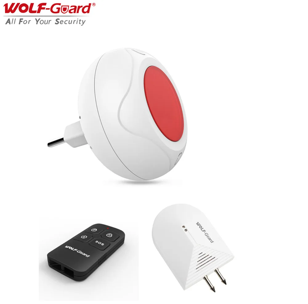 Wolf Guard DIY Simple Wireless Home font b Alarm b font Security System Indoor Sound Flash