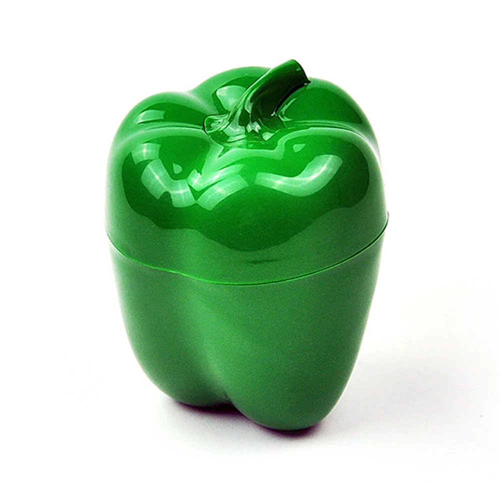 Green Pepper Креативные кухонные контейнеры для овощей, овощей, лука, чеснока, авокадо, помидоры, лимон, зеленый перец, коробка для свежего хранения - Цвет: Green Pepper
