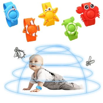 

Summer Cartoon Silicone Kids Baby Mosquito Repellent Killer Bracelet Wristband