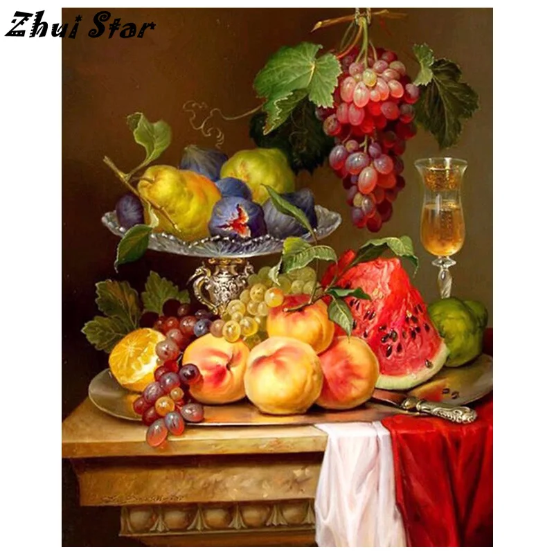 NEW 5D DIY Diamond Painting Various Fruits Diamond Painting Cross