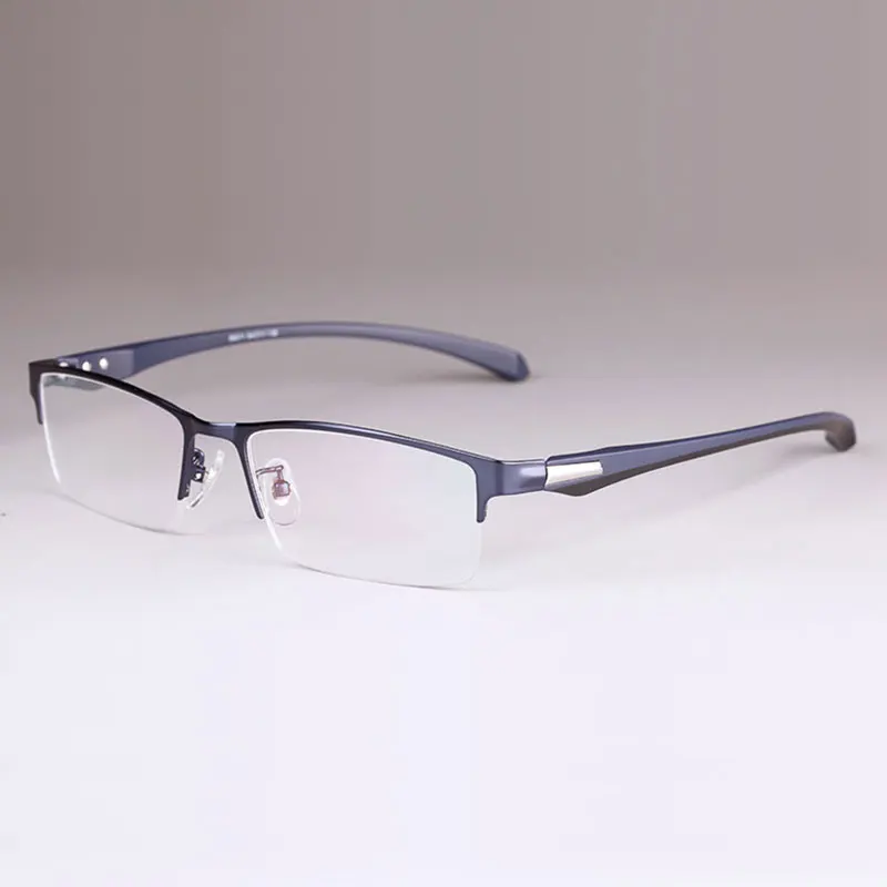 Men Alloy Eyeglasses Frame Flexible Temples Legs IP Electroplating Alloy Material Full Rim Half Rim