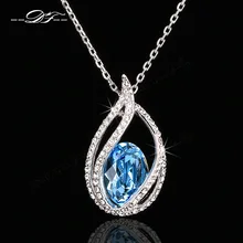 Venta caliente Unique Chic Cubic Zirconia Cristalino Grande Elegante Collar y Colgantes de Moda Al Por Mayor Joyería de La Boda Para Las Mujeres DFN292