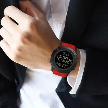 

Sports Watch Men Analog Digital Military Silicone Army Sport LED Wrist Watch 30m Waterproof Night Light Alarm Wristwatch