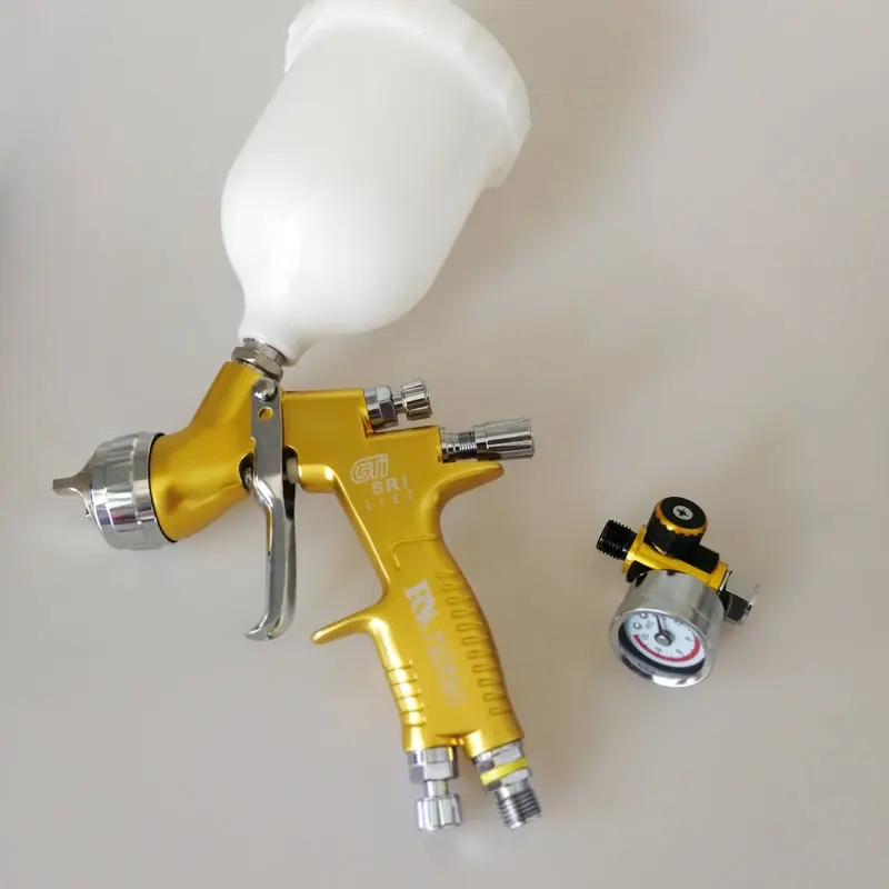 

hvlp spray gun TE20 golden painting gun lite paint sprayers with air regulator