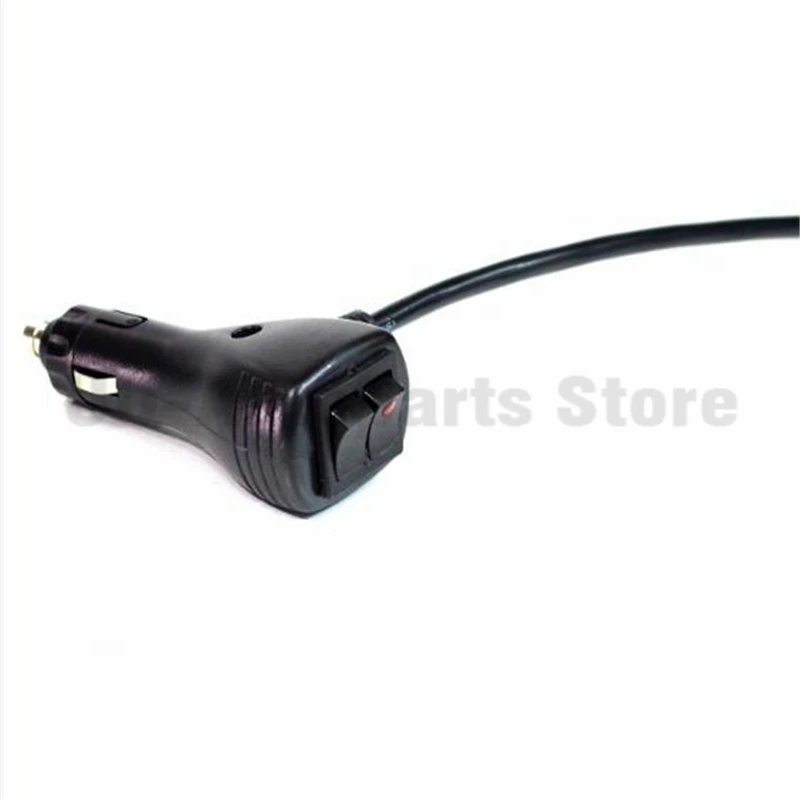 12V 10 ft 3 Wires Cigarette Cigar Lighter Socket Plug Connector & Extension Wire With On Off Toggle Switch & Changing Pattern Sw