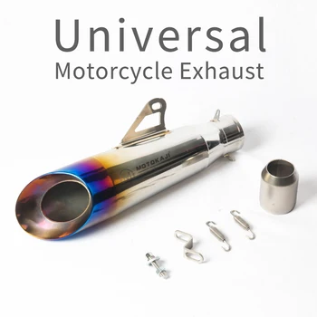 

Inlet 51MM Universal Motorcycle Exhaust Pipe Escape Laser Marking M Motorbike Muffler For Z900 Z800 ZX-6R CBR300 R6 R25 S1000RR