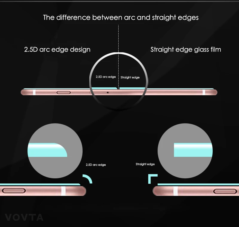 VOVTA 5s Glass For iPhone 6 5S 7 6s On Glass Tempered Film Protection 9H Screen Protector For iPhone 6 5S se 7 8 5 X Glass3