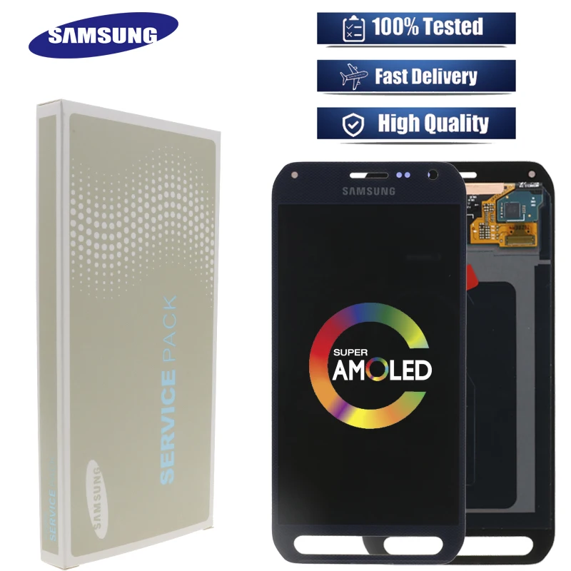 Супер AMOLED 5,1 ''ЖК-дисплей Заменяет samsung Galaxy S6 Active G890 G890A ЖК-монитор+ сенсорный экран дигитайзер компонент