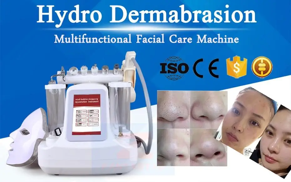 

Hydro Dermabrasion Multifunctional Facial Care Machine 8 In 1 8 In 1 Skin Rejuvenation Water Peeling Ultrasound Skin Machine