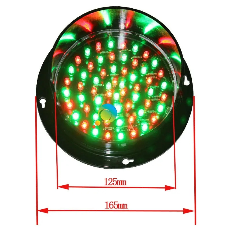 DC24V по индивидуальному заказу 125 мм в диаметре, различные красный зеленый светодиодный свет светофора водонепроницаемый красный зеленый светодиодный светильник движения