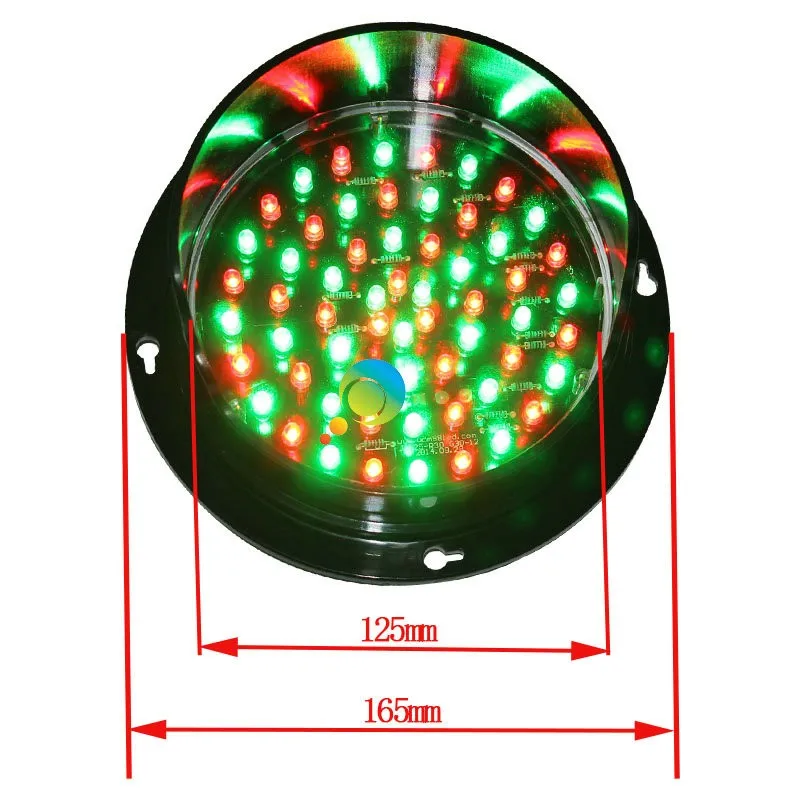 Lâmpada de Sinal de Tráfego Aprovado Personalizado Mini 125mm Led Verde Dc24v ce 8 Cheap traffic signal lamp