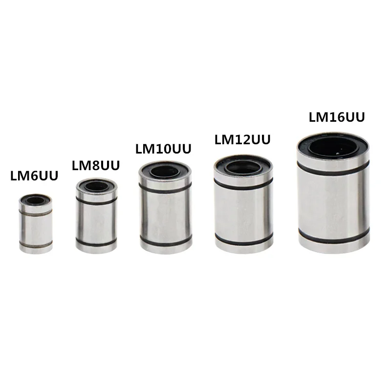 

1PC Linear Bushing Linear Bearings for Rods Liner Rail Linear Shaft parts LM6UU LM8UU LM10UU LM12UU LM16UU LM20UU