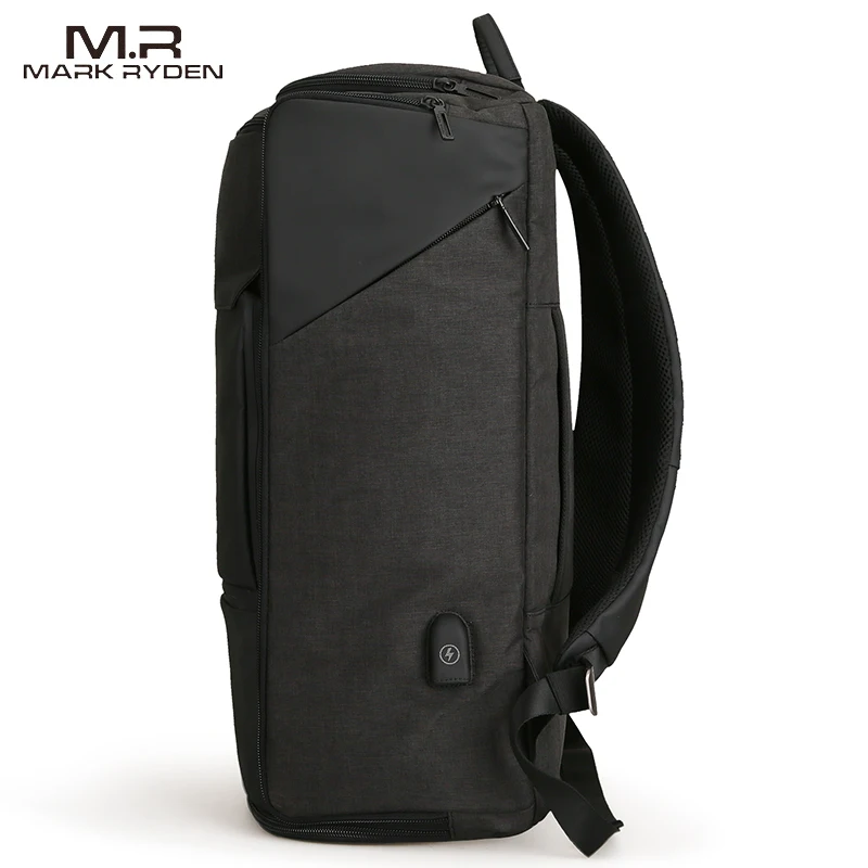 Mark Ryden New USB Recharging High Capacity Backpack 180 Degree Travel Bag Fit for 17.3 Inches Laptop New Design Bag