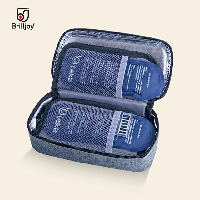 New Portable Insulin Cooler Bag Diabetic Travel Case New Portable Insulin Cooler Bag Diabetic Travel Case Medicine Insulation Box Aluminum Foil Ice