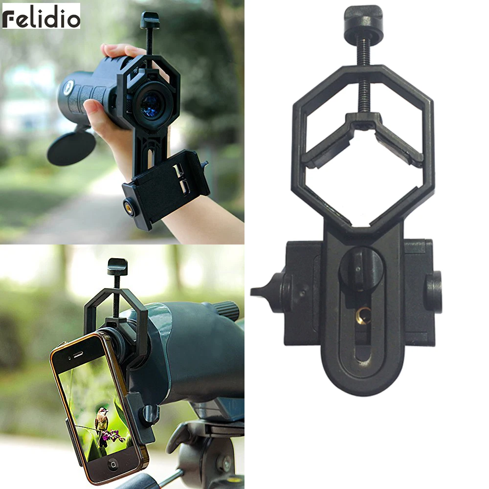 Felidio Universal Cell Phone Holder Telescope Mount