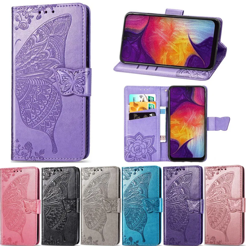 

Wallet Case For Samsung Galaxy A70 A50 A40 A30 A10 J6 Plus J4 Plus A7 2018 J2 Core Phone Case Flip Leather Soft TPU Back Cover