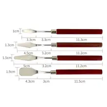 5 шт. палитра шпатель художника из нержавеющей стали Палитра Картина маслом нож Изобразительное искусство живопись набор инструментов смешанная картина маслом