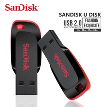 SanDisk флэш-диск USB флеш-накопитель мини-накопитель Флешка флеш-диск USB 2,0 карта памяти usb диск 64 Гб флешка