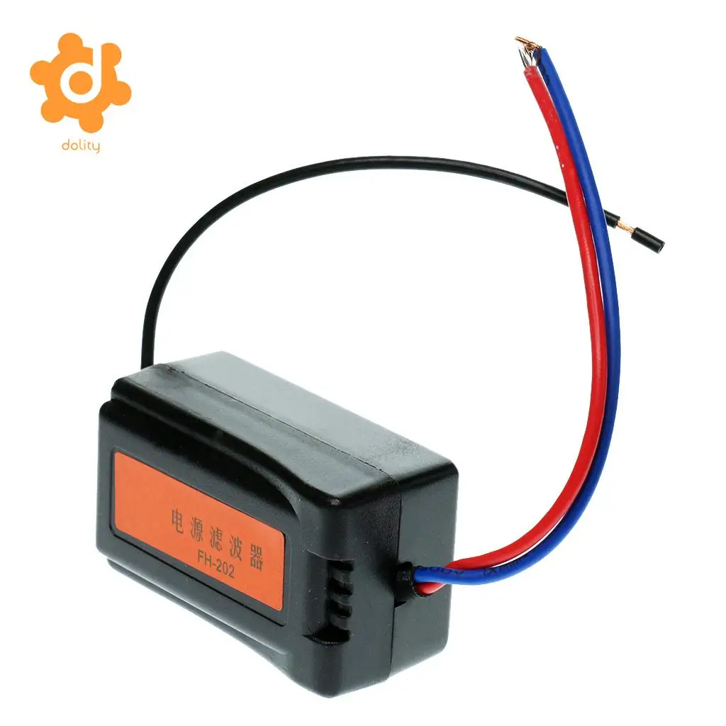 Car 12V Pre-wired Audio Power Noise Filter Ground Loop Isolator Suppressor