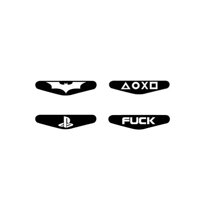 

Fashion Custom 4 PCS Game Light Bar Vinyl Stickers Decal Led Lightbar Cover For Playstation Dualshock 4 PS4 PRO Slim Controller