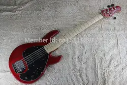 Ernie Ball Music man Ray 5 строка черный Электрические бас HH Active пикапы и батарейный блок 6 болтами Плита шеи pearloid накладку