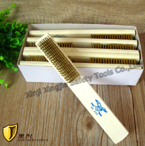 

Brass Wire Brush,Cleaning Brush,Non sparking Safety Hand Tools