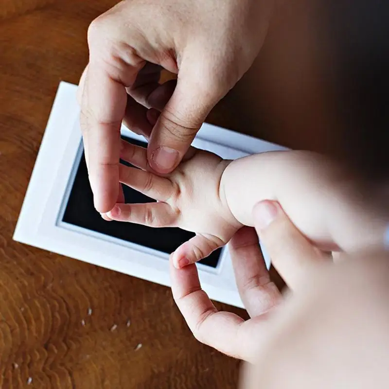 6 видов цветов новорожденных отпечаток Hand подушечка ребенка Handprint след водяной знак для Сувениры литья глины для Детские сувениры