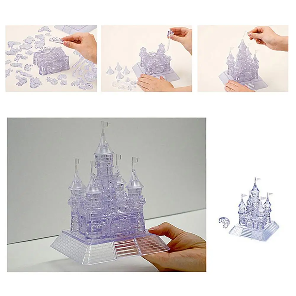 Оригинальный прозрачный 3D пазл с кристаллами роскошная мозаика для