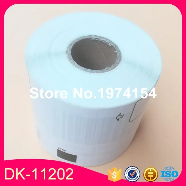 28 рулонов совместимые с Brother ярлыки Φ dk 11202 dk11202 1 черным картриджем 62x100 мм 300