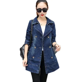 

Women Basic Coat Denim Hooded Jacket Single-breasted Women Jeans Jacket Casual female Short Denim Outerwear Plus Size 4XL 5XL