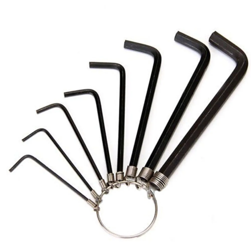 

8 In 1 Hex Key Allen Wrench Set 1.5mm~6mm Metric Hand Tool Kit Box Key Chain Freeshipping