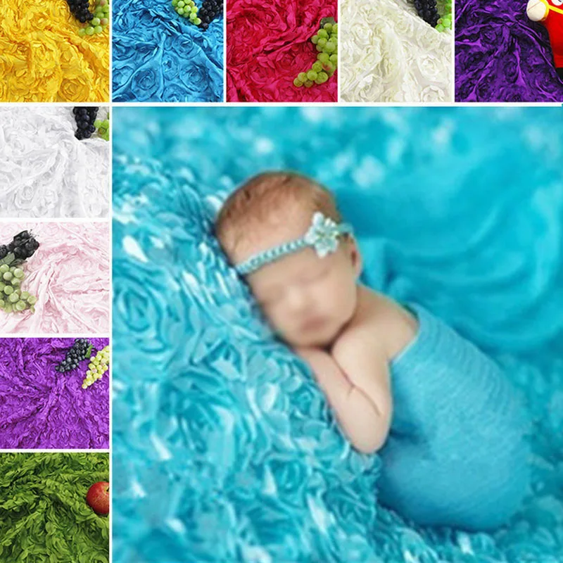 Multi Роза Обёрточная бумага Одеяло новорожденных Подставки для фотографий маленьких phoot снимает ручной работы Infantil фотографии Интимные