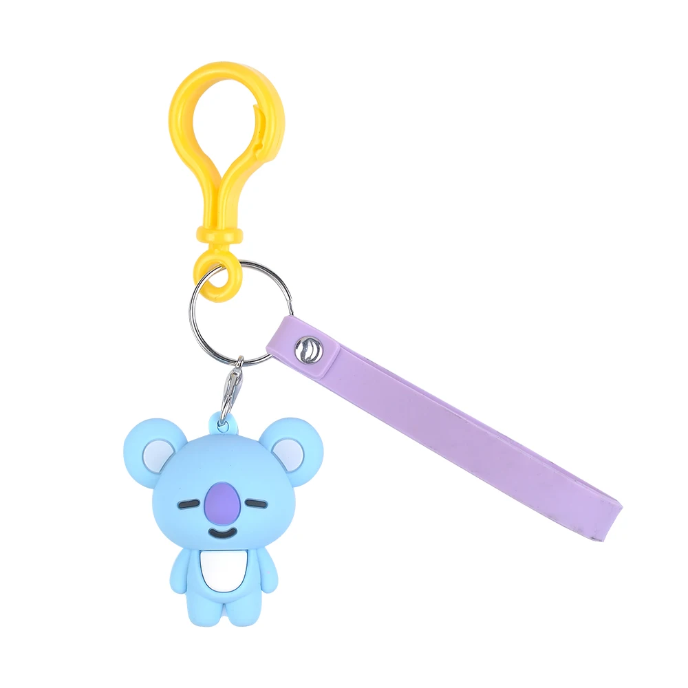 Fashion Women Men Kpop BTS BT21 TATA KOYA Keychain COOKY MANG Key
