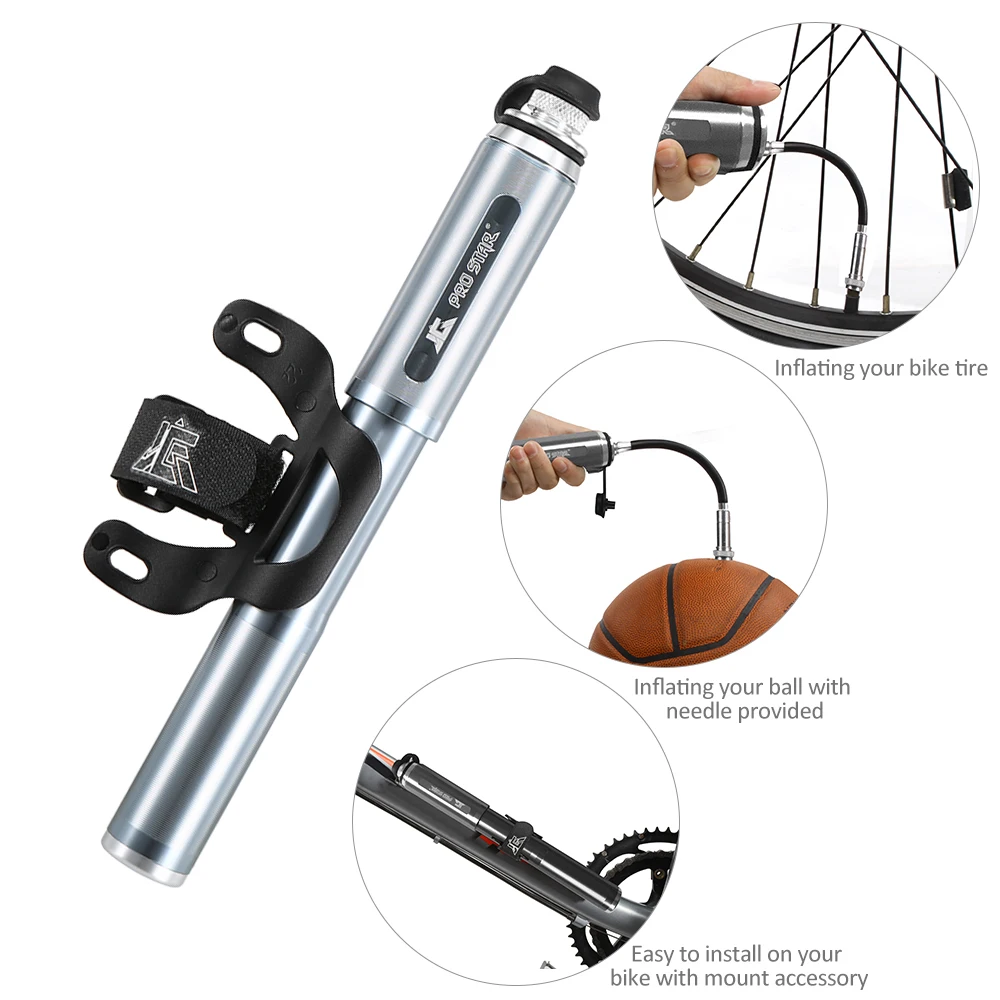 Bike Manual Pump Bicycle Cycling Air Pressure Pump Portable Presta