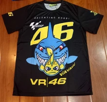 Бесплатная доставка 2017 Новый Валентино Росси VR46 Доктор Moto GP быстросохнущие Джерси футболка