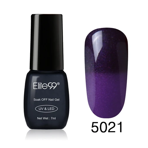 Elite99 новейший меняющий цвет лак для ногтей Хамелеон замочить от изменения температуры гель для ногтей Lacqure специальный дизайн ногтей маникюр - Цвет: 5021
