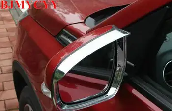 

BJMYCYY 2Pcs Rain Gear Trims Abs Chrome Rain Eyebrow Car Accessories Styling Eyebrow Cover Trim Fit For Suzuki Vitara 2015 2016
