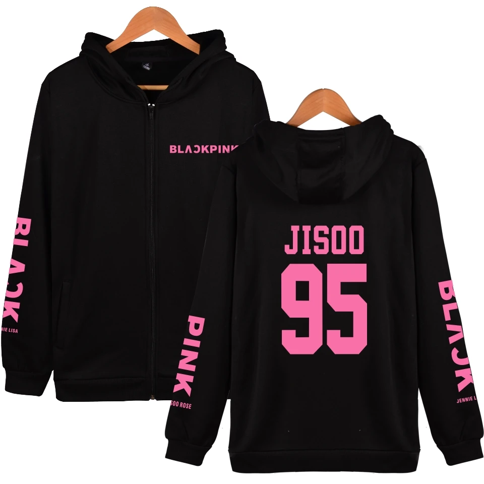 BLACKPINK Hoodies Zipper Long Sleeve Cool And Fashion Good Quality ...