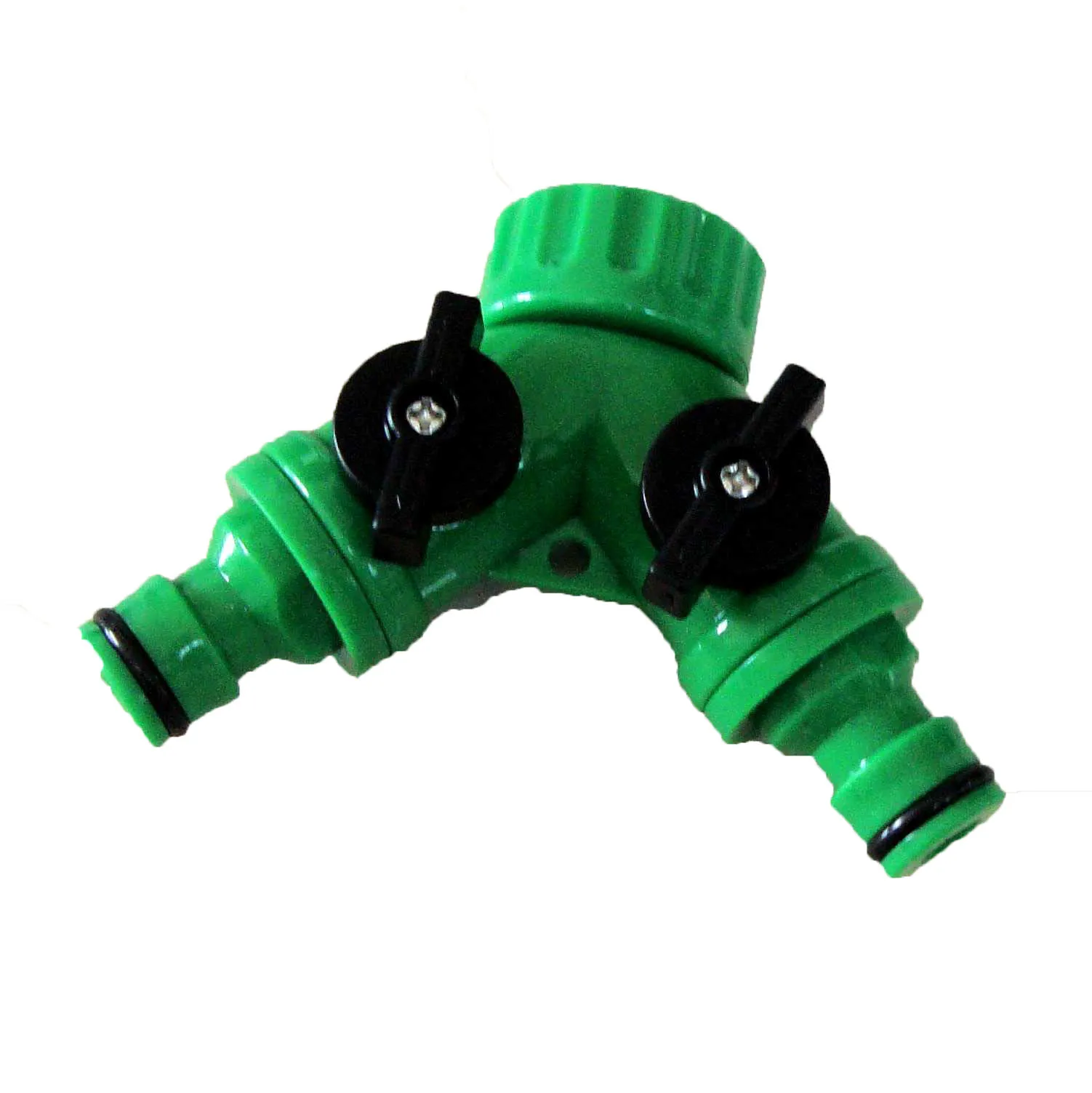garden hose fitting two way valve adaptor tap quick coupling faucet